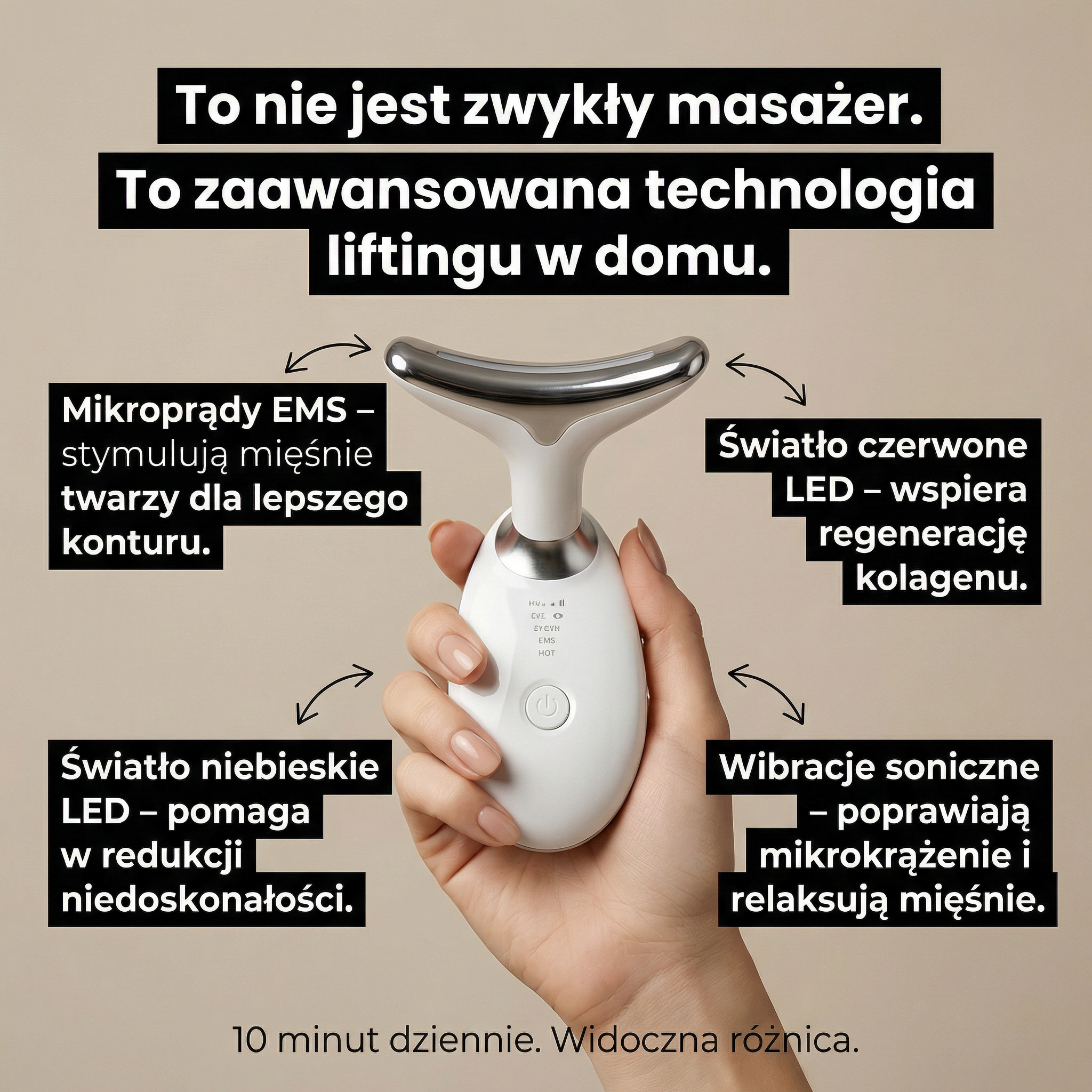 Skulptor Skin Pro Poznaj technologię LED + EMS - lifting twarzy który potrzebujesz bez wychodzenia z domu